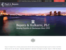 Tablet Screenshot of buyerslaw.com